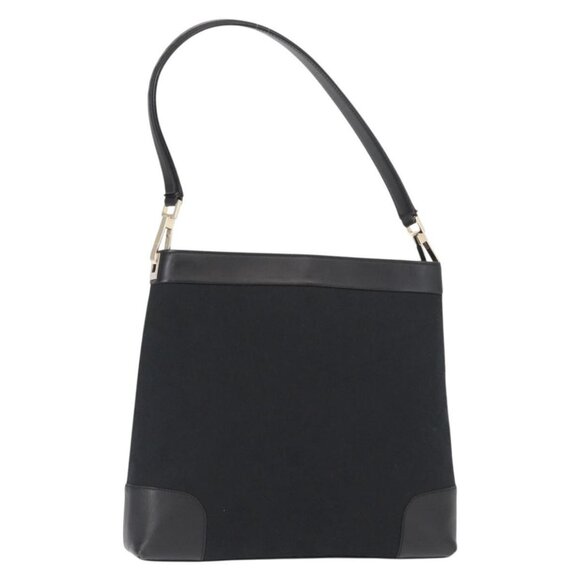 GUCCI GG Canvas Shoulder Bag Black Gold 001 4231 Auth ka883 - Picture 16 of 16